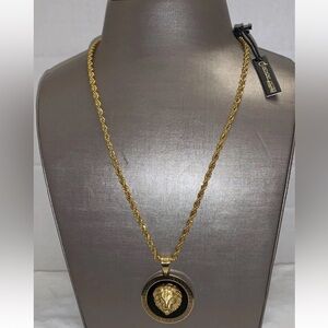 Lion Necklace Anthony Jacobs 24” Chain Goldtone NWT